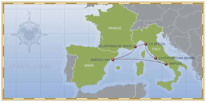 Disney Cruise Line - Mediterranean 7- Night