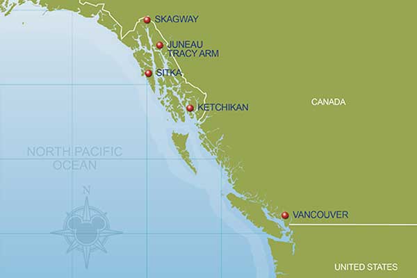 Disney Cruise Line Alaska Ports of Call