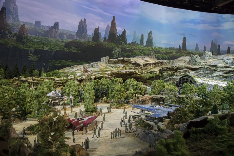 Walt Disney Parks and Resorts Chairman Bob Chapek Reveals Epic, Detailed Model of Star Wars-Themed Lands